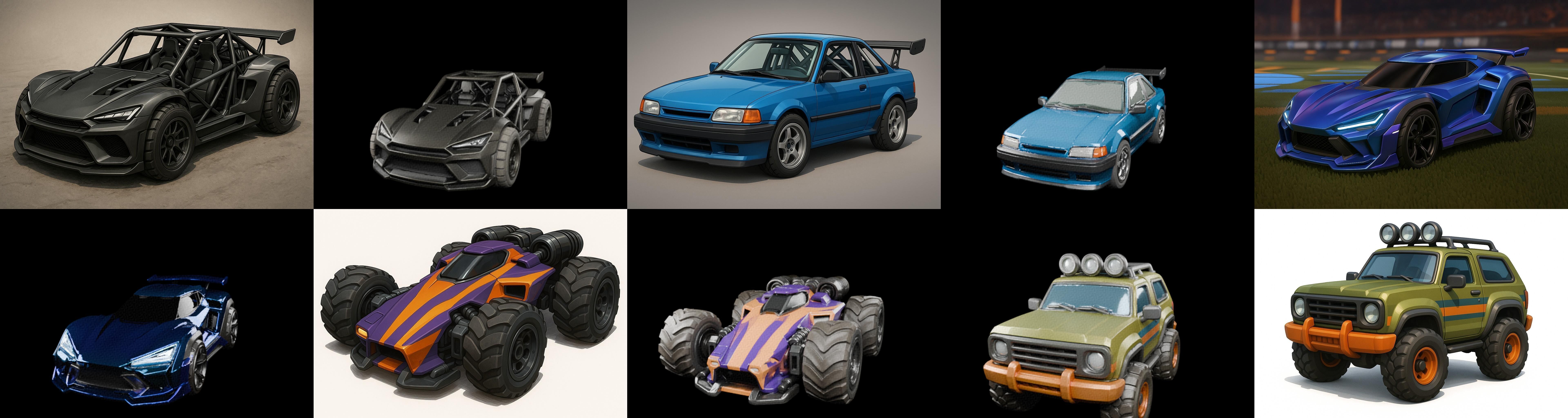 Gt one Car bundle 2 pack 100 glb 3D model_10