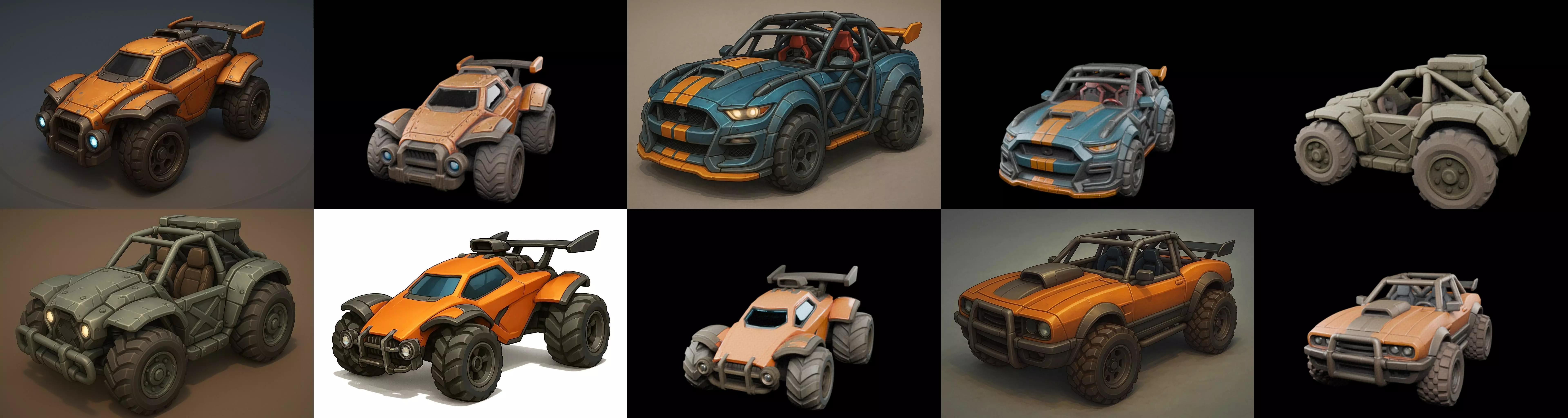 Gt one Car bundle 18 pack 100 glb 3D model