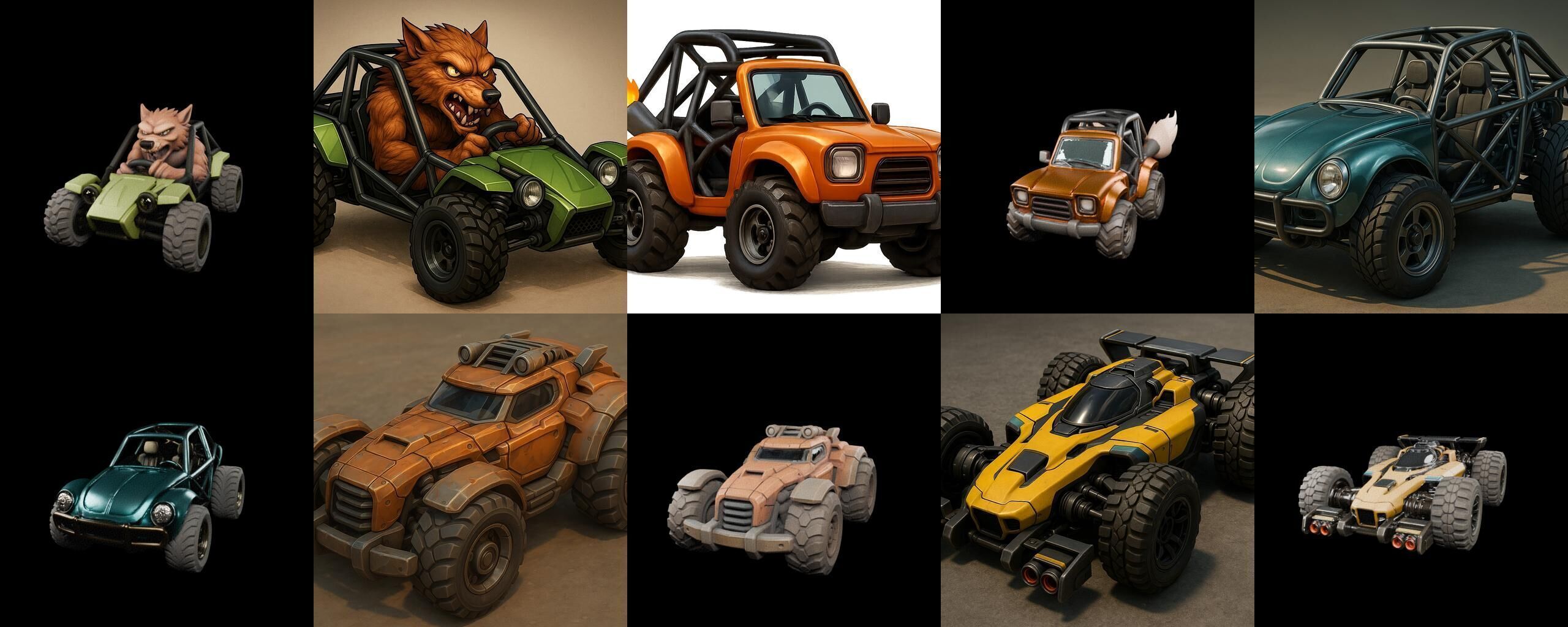 Gt one Car bundle 13 pack 100 glb 3D model_1