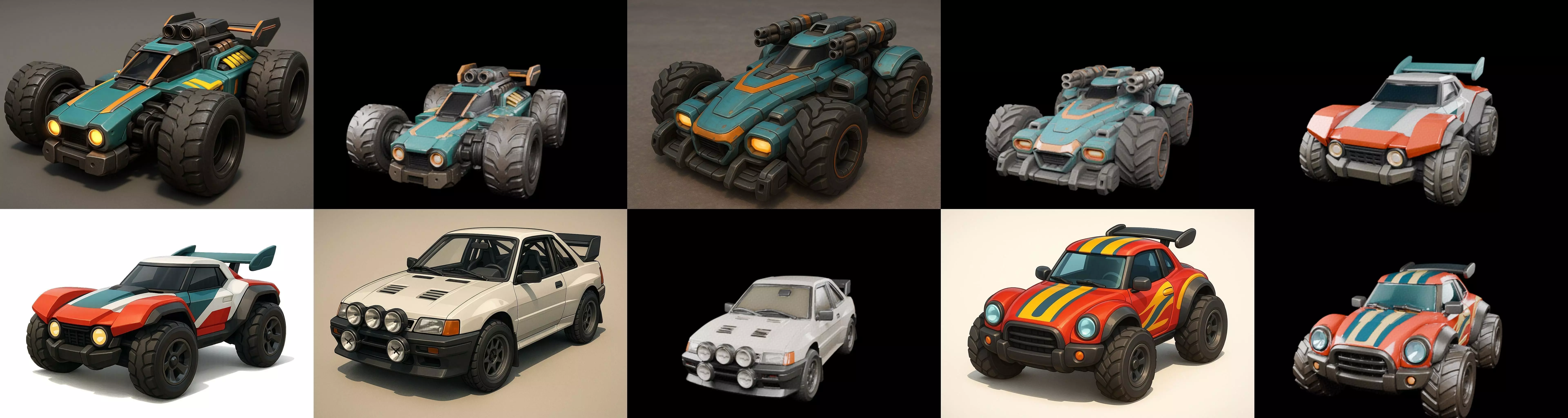 Gt one Car bundle 13 pack 100 glb 3D model_0