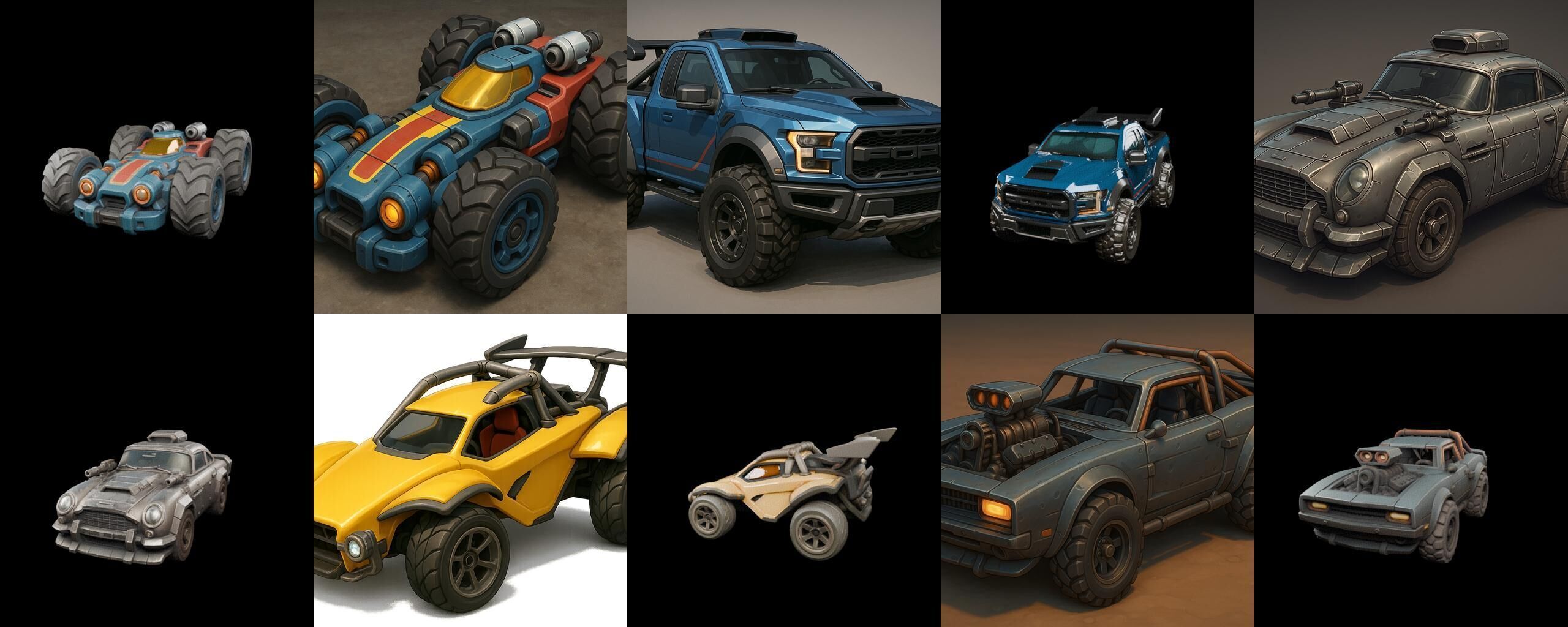 Gt one Car bundle 13 pack 100 glb 3D model_11