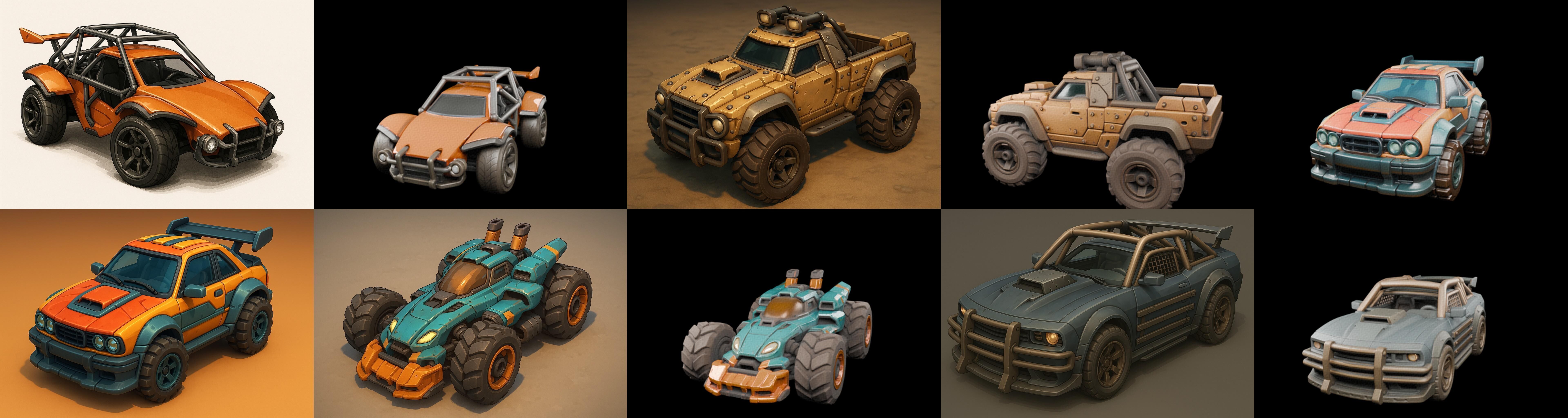 Gt one Car bundle 13 pack 100 glb 3D model_2