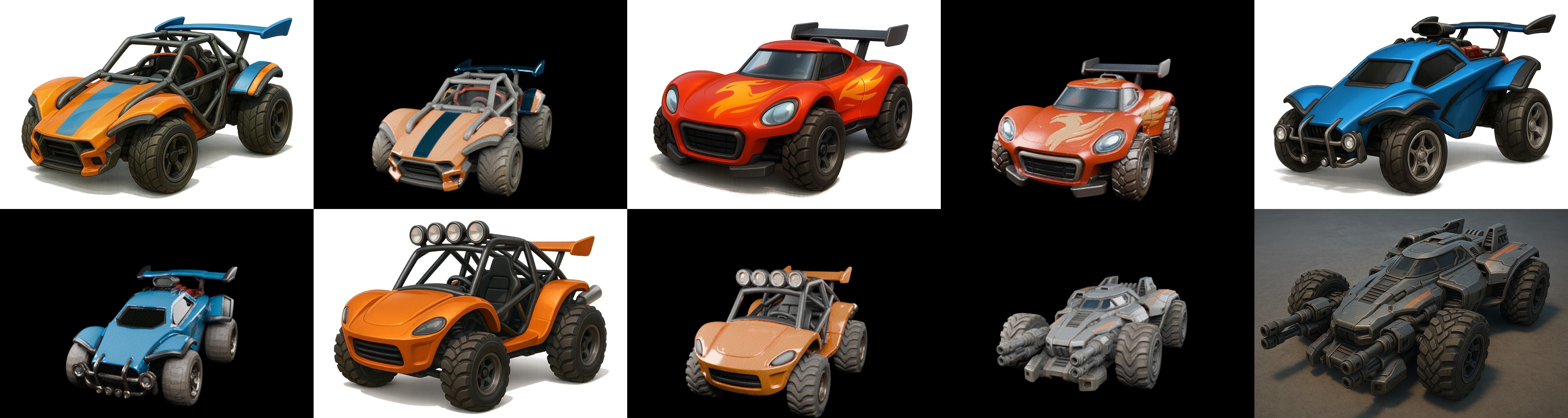 Gt one Car bundle 13 pack 100 glb 3D model_4