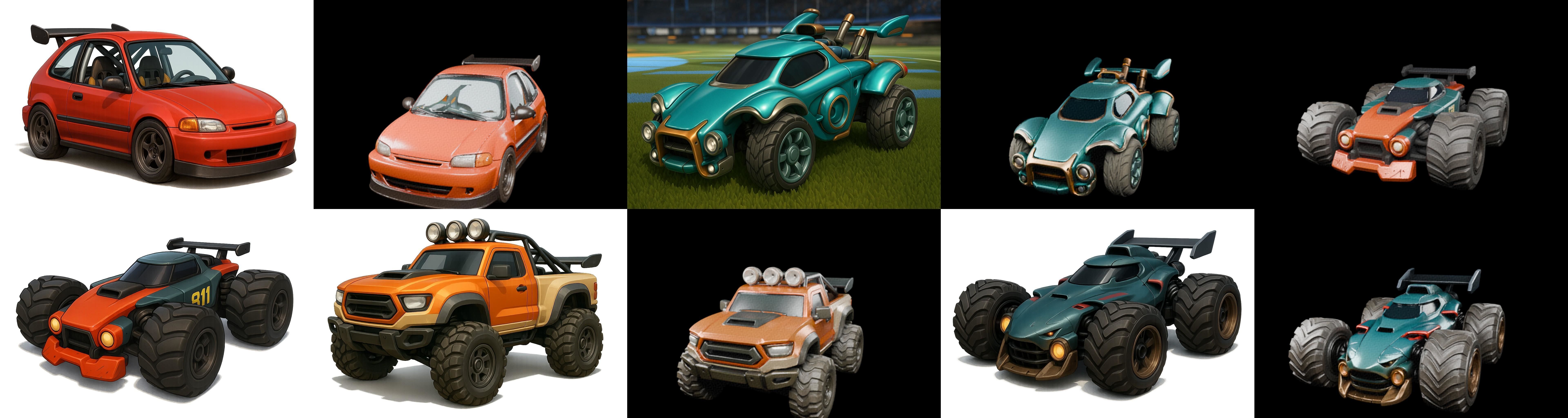 Gt one Car bundle 13 pack 100 glb 3D model_3