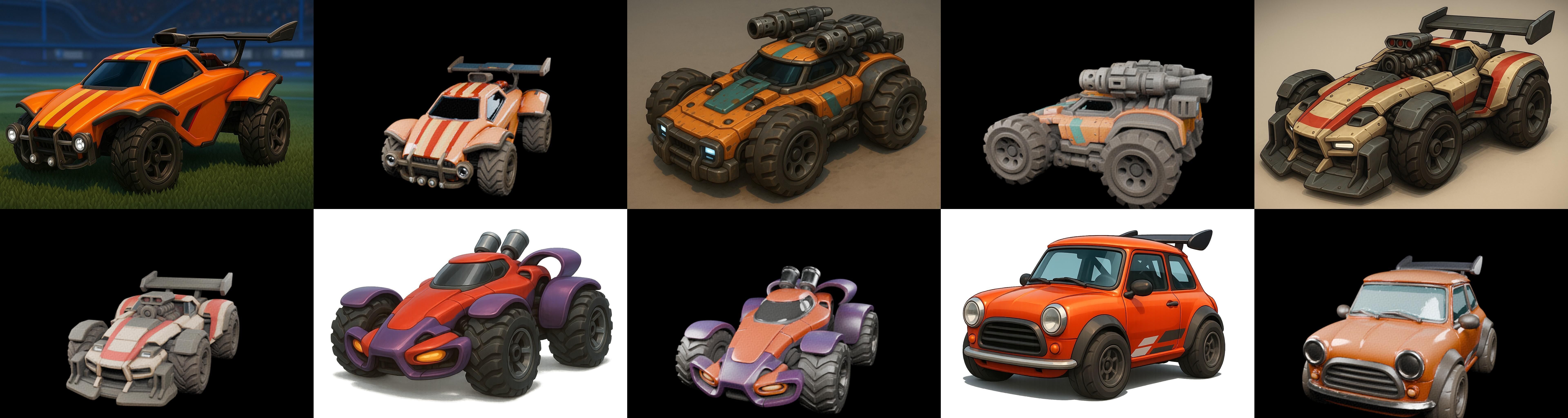 Gt one Car bundle 12 pack 100 glb 3D model_3