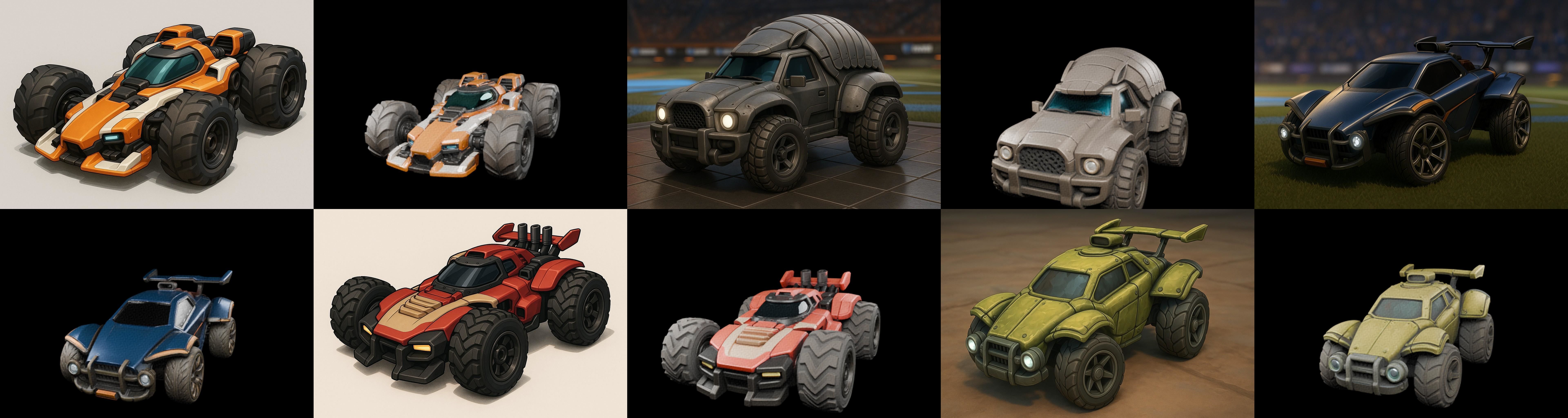 Gt one Car bundle 12 pack 100 glb 3D model_1