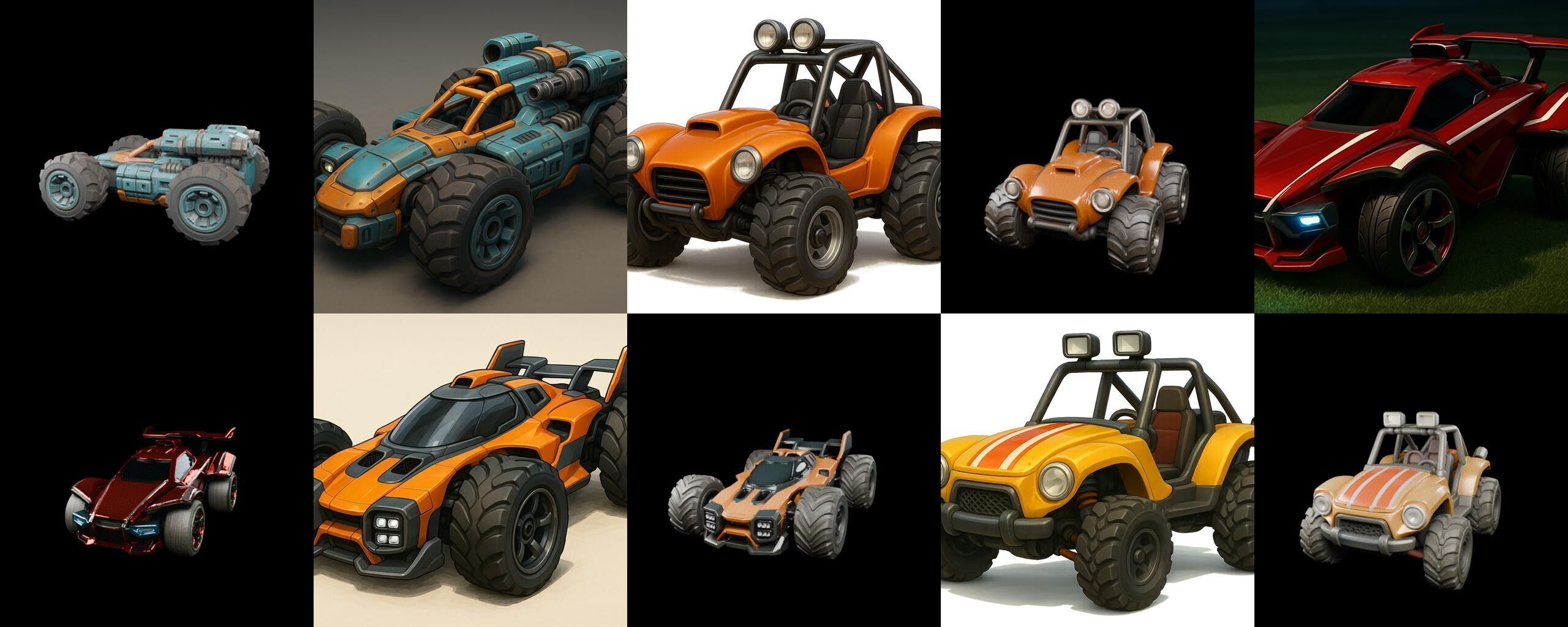 Gt one Car bundle 12 pack 100 glb 3D model_5