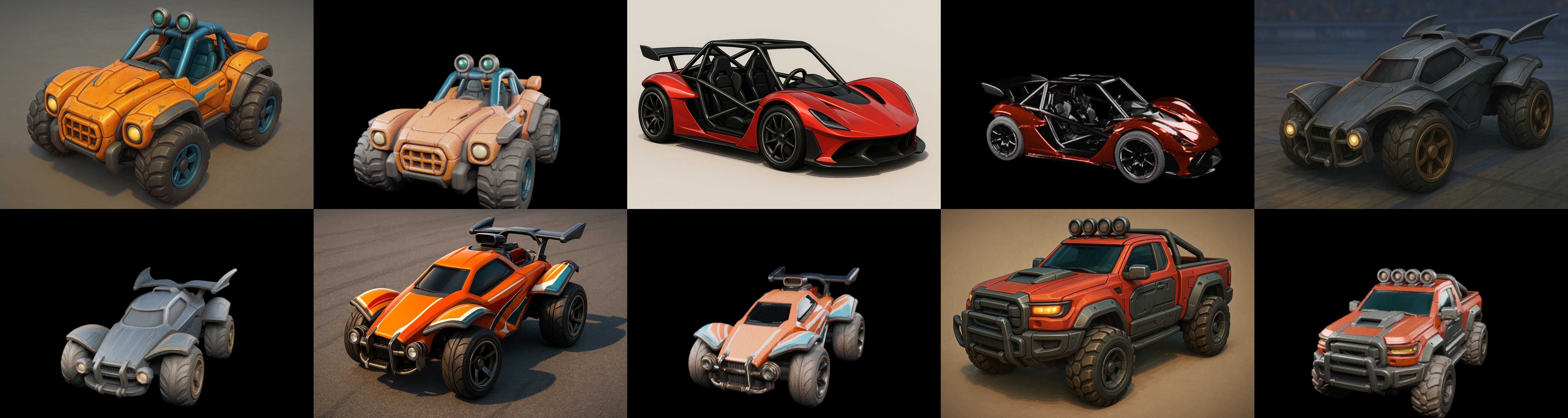 Gt one Car bundle 12 pack 100 glb 3D model_9