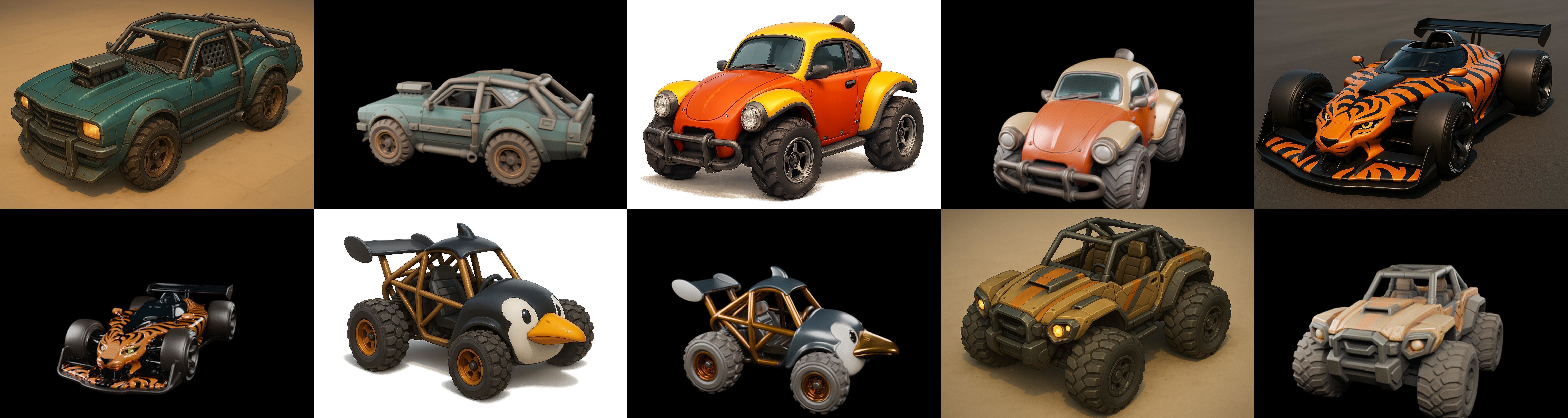 Gt one Car bundle 12 pack 100 glb 3D model_8