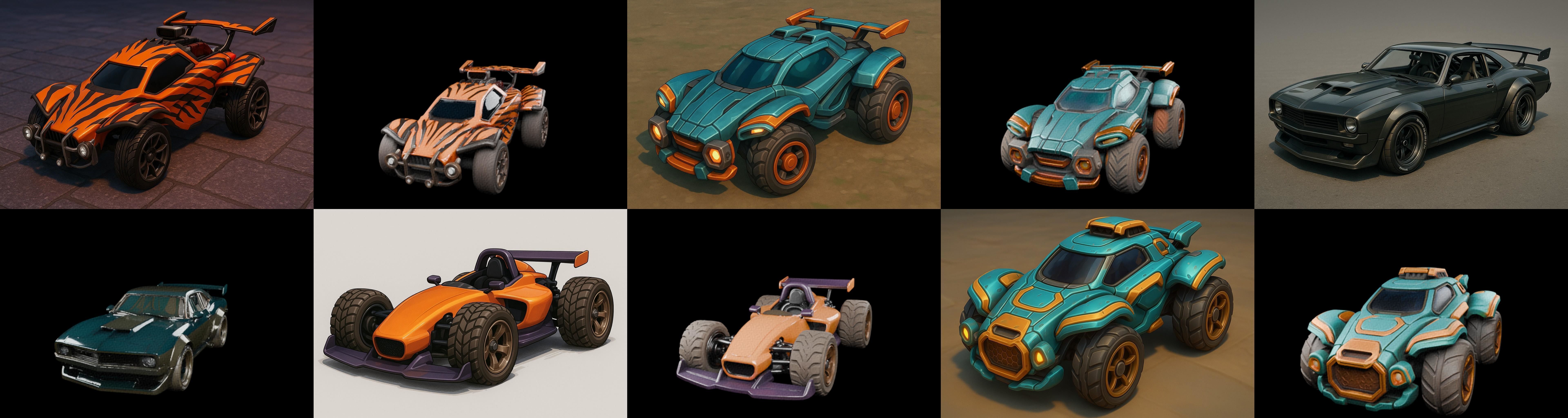 Gt one Car bundle 12 pack 100 glb 3D model_7