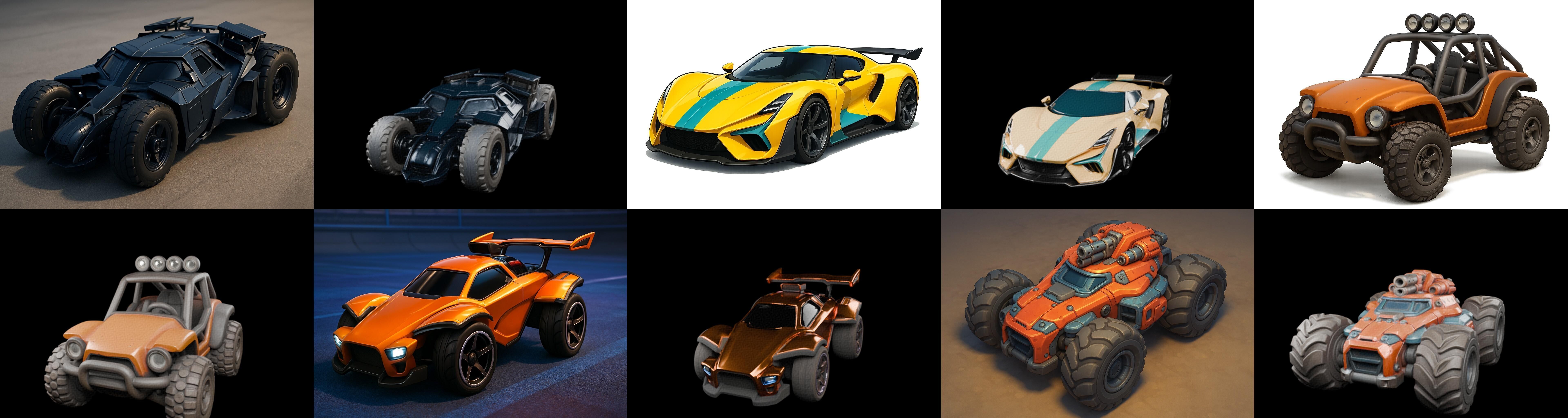 Gt one Car bundle 12 pack 100 glb 3D model_14