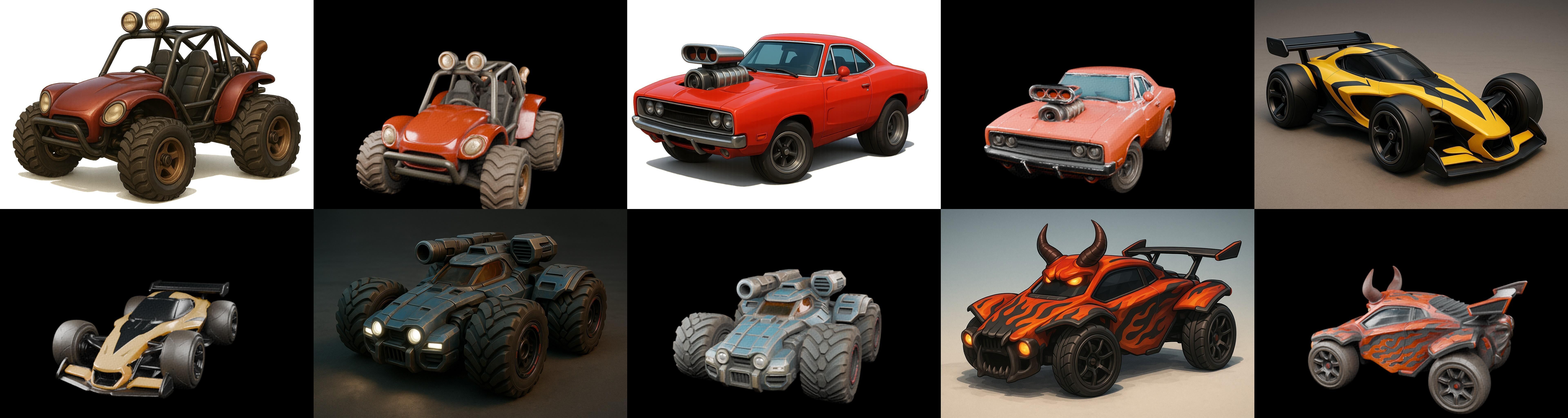 Gt one Car bundle 12 pack 100 glb 3D model_13