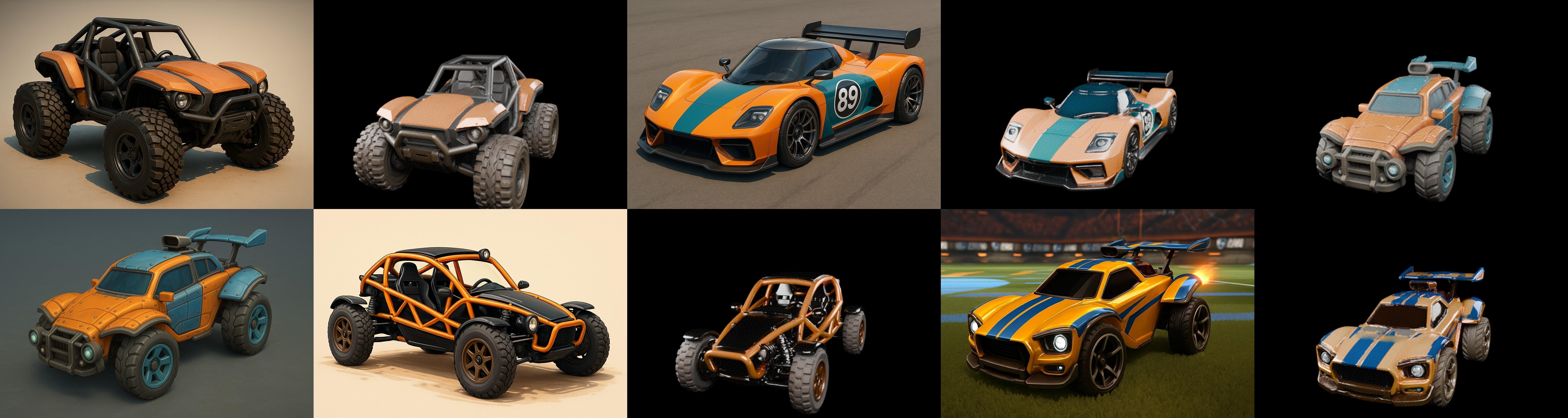 Gt one Car bundle 12 pack 100 glb 3D model_12