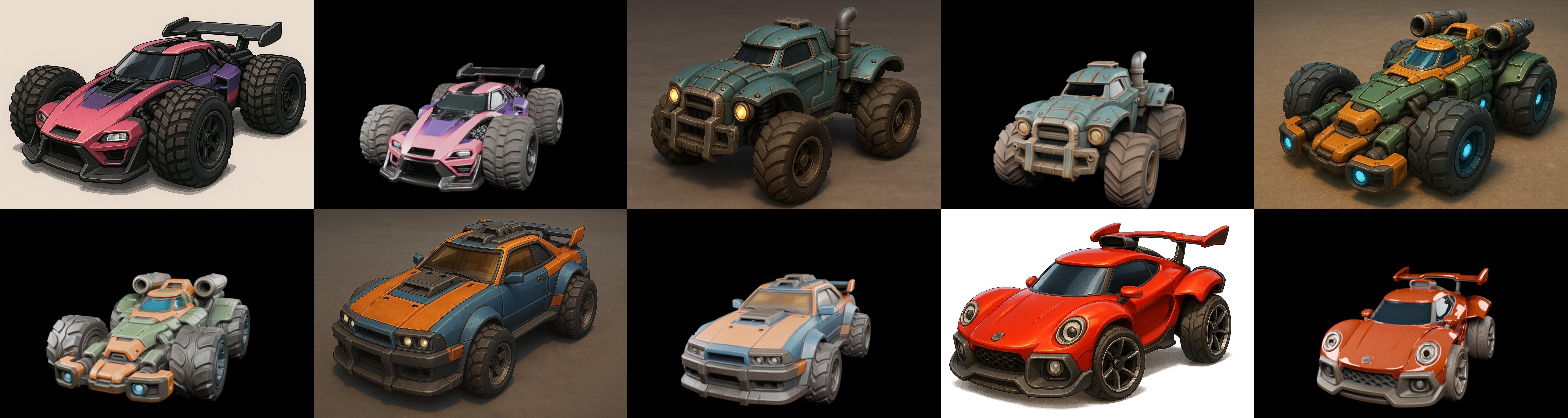 Gt one Car bundle 12 pack 100 glb 3D model_11