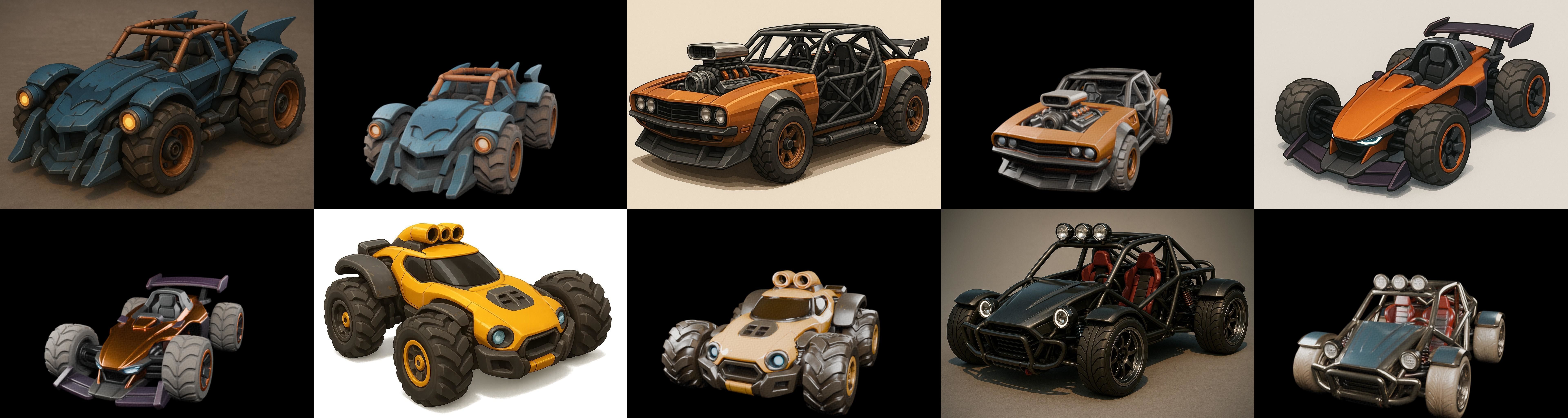 Gt one Car bundle 12 pack 100 glb 3D model_10