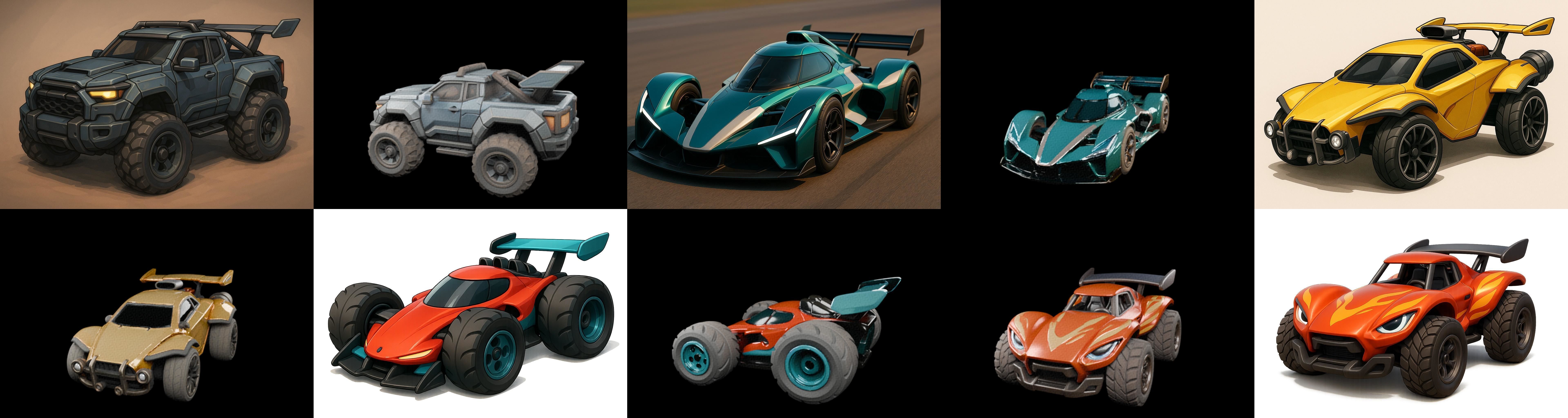 Gt one Car bundle 12 pack 100 glb 3D model_17