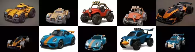 Gt one Car bundle 10 pack 100 glb