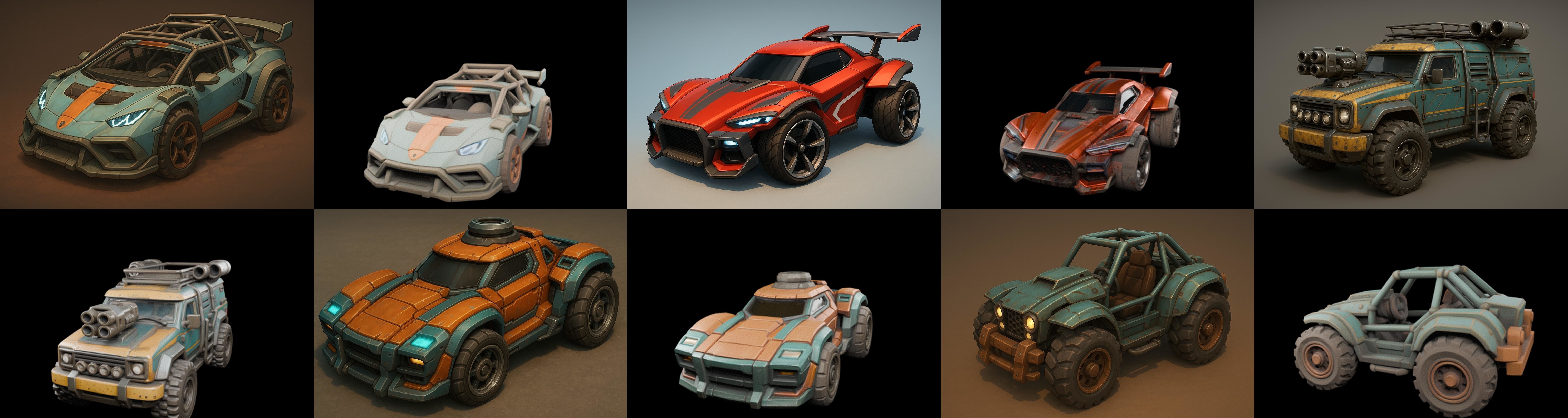 Gt one Car bundle 1 pack 100 glb 3D model_12