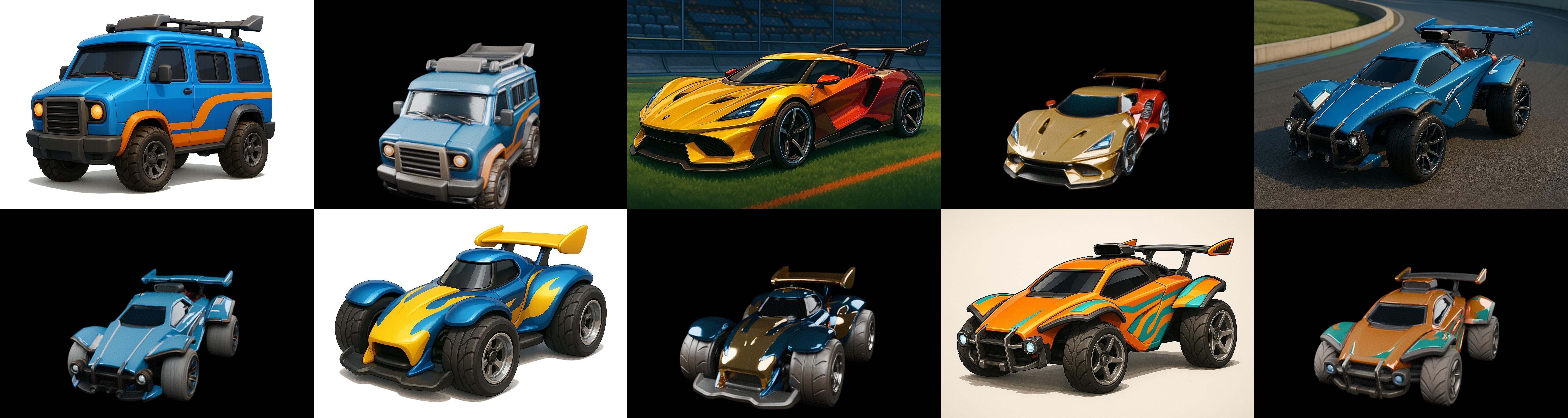 Gt one Car bundle 1 pack 100 glb 3D model_7