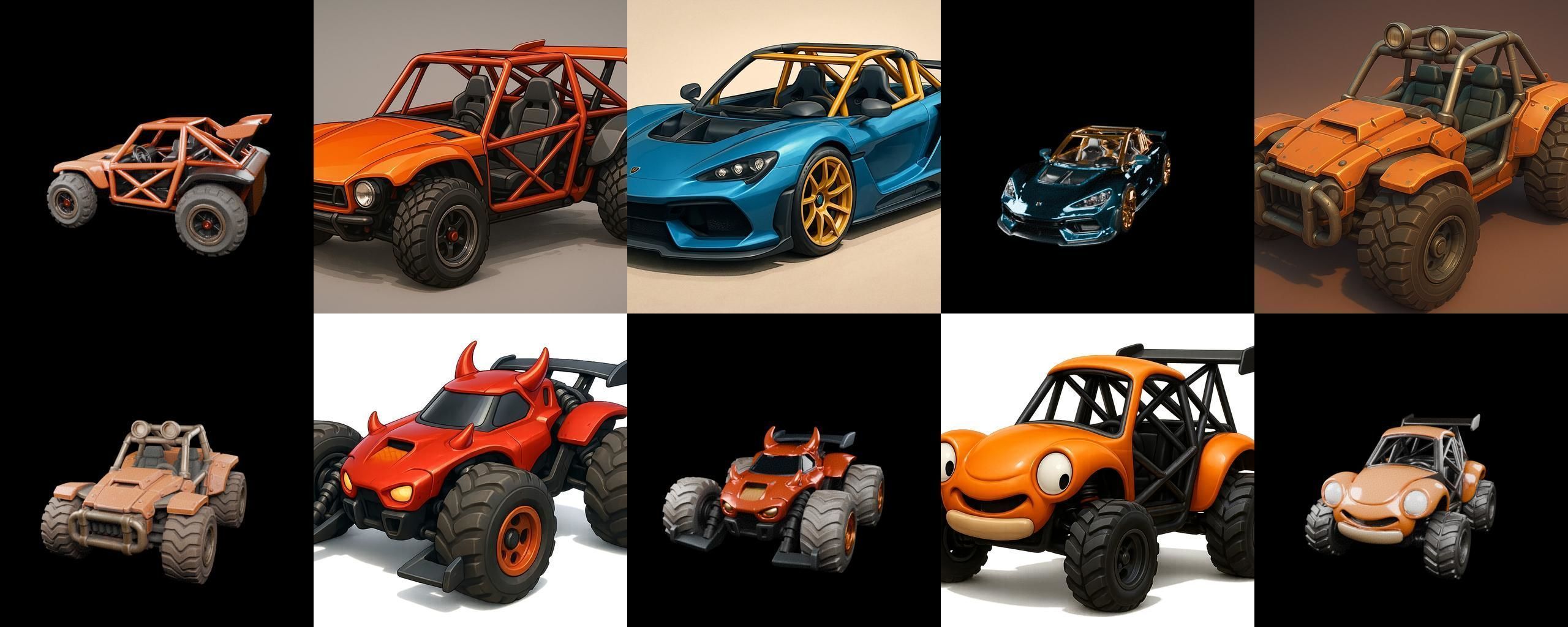 Gt one Car bundle 1 pack 100 glb 3D model_1