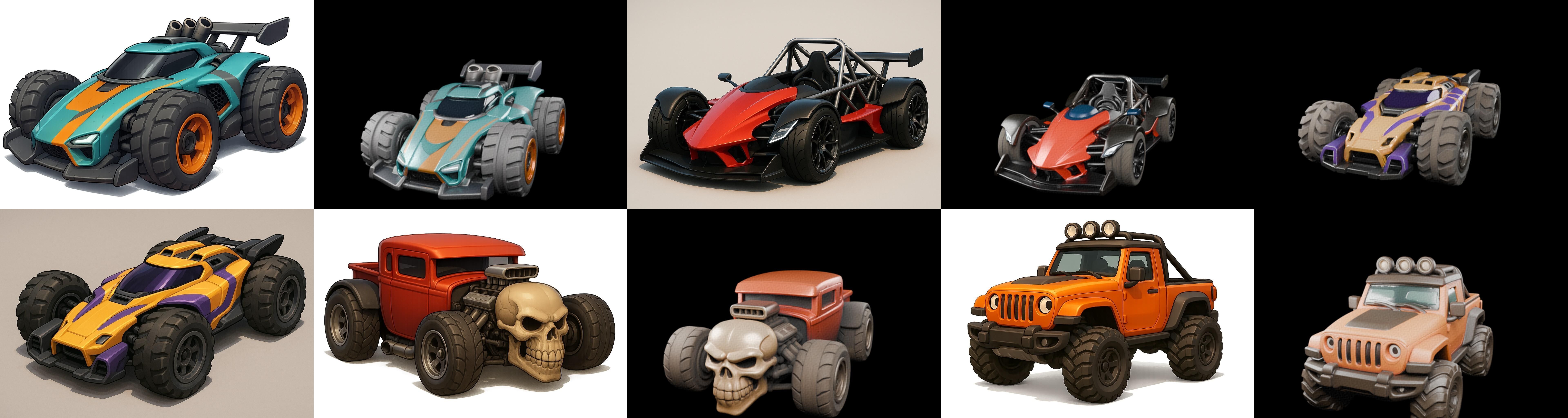 Gt one Car bundle 1 pack 100 glb 3D model_6