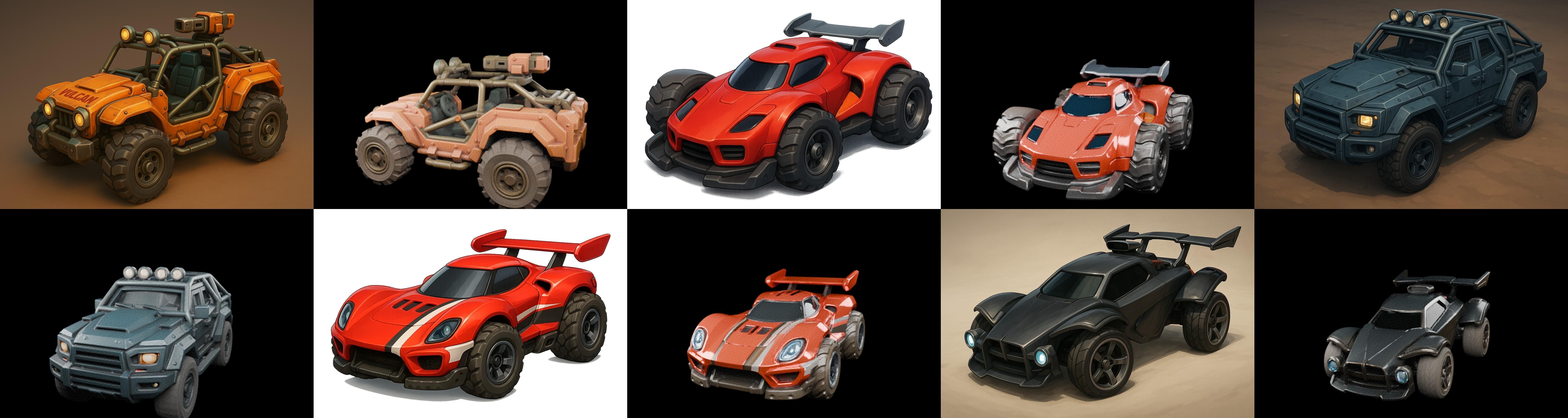 Gt one Car bundle 1 pack 100 glb 3D model_9