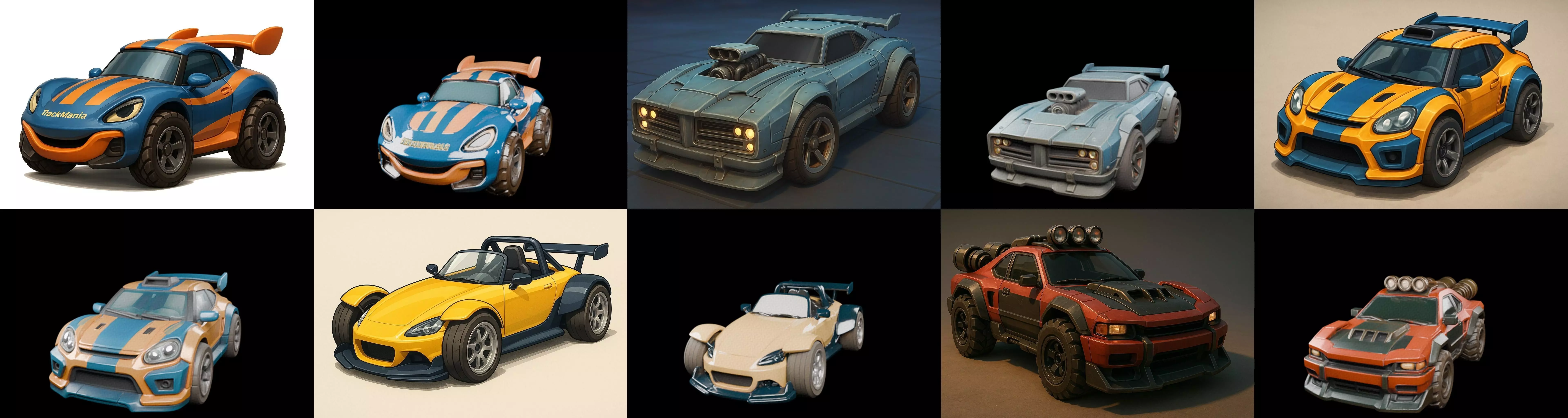 Gt one Car bundle 1 pack 100 glb 3D model_0