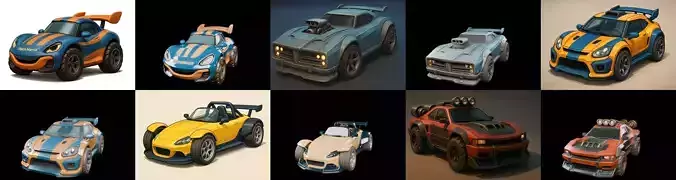 Gt one Car bundle 1 pack 100 glb