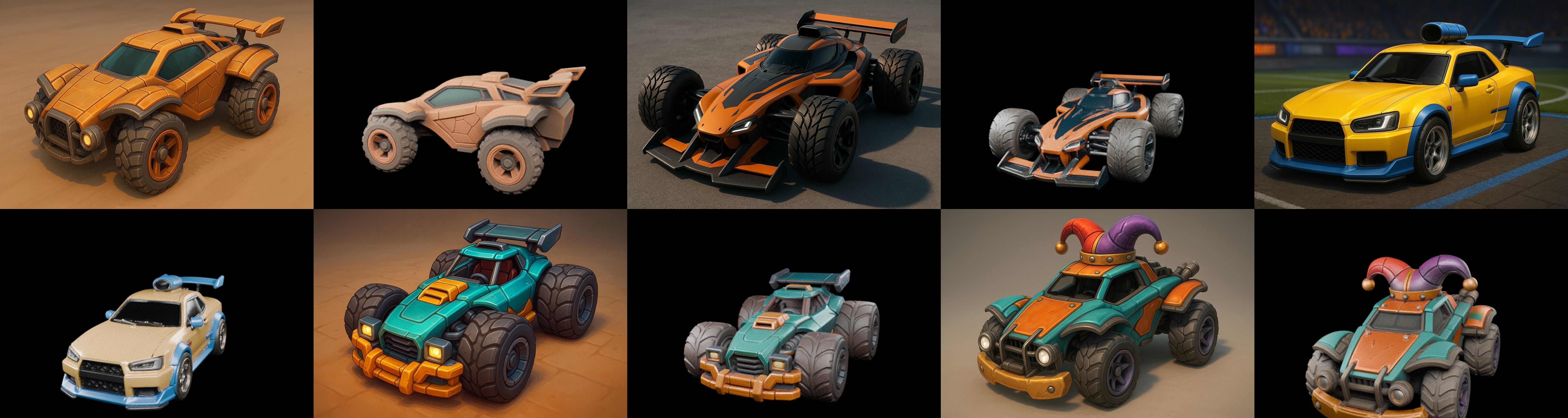 Gt one Car bundle 1 pack 100 glb 3D model_5