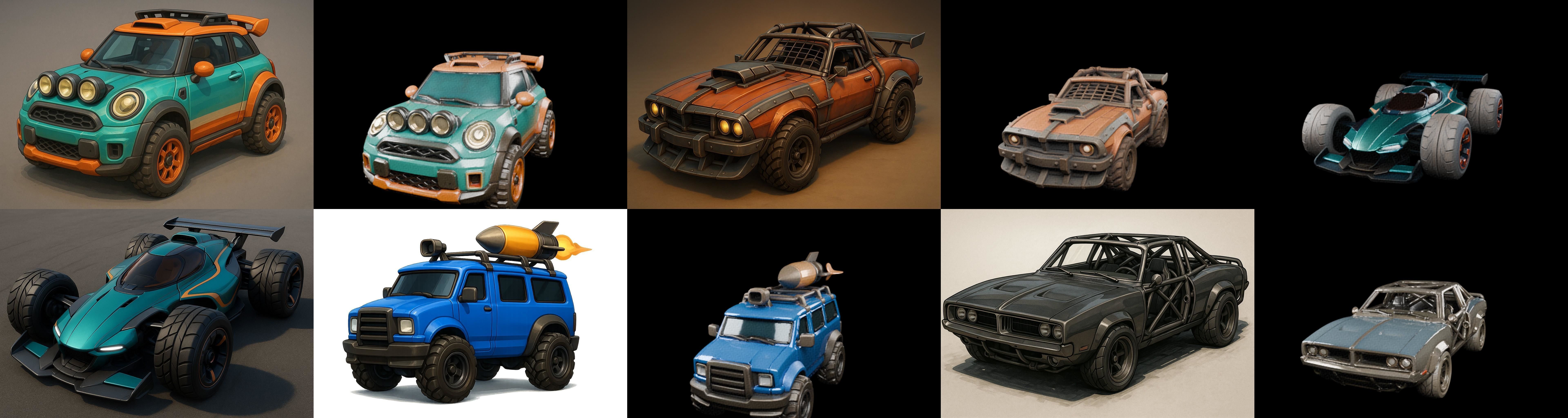 Gt one Car bundle 1 pack 100 glb 3D model_4