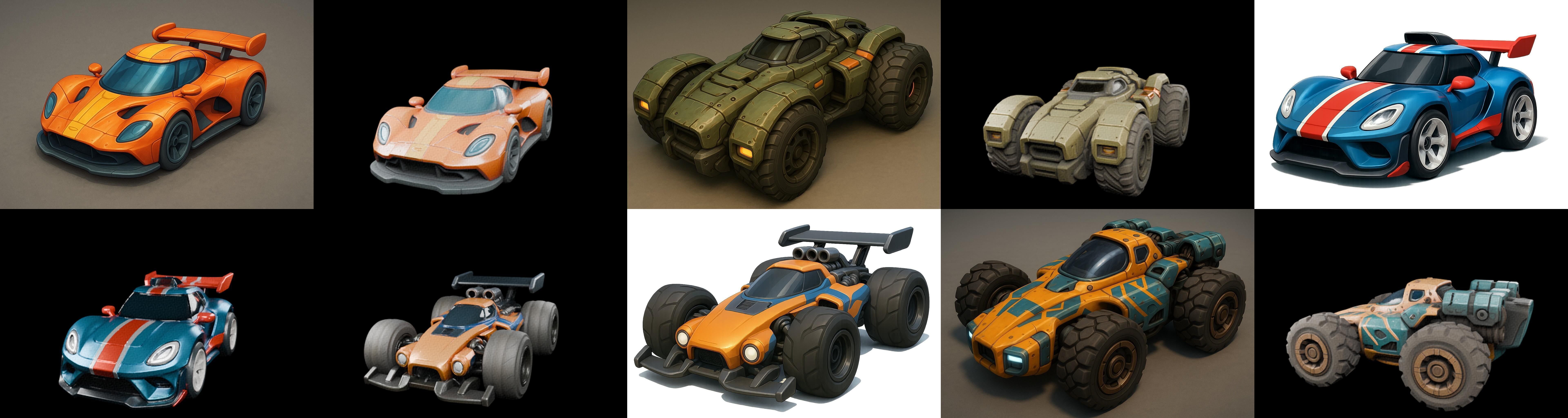 Gt one Car bundle 1 pack 100 glb 3D model_8
