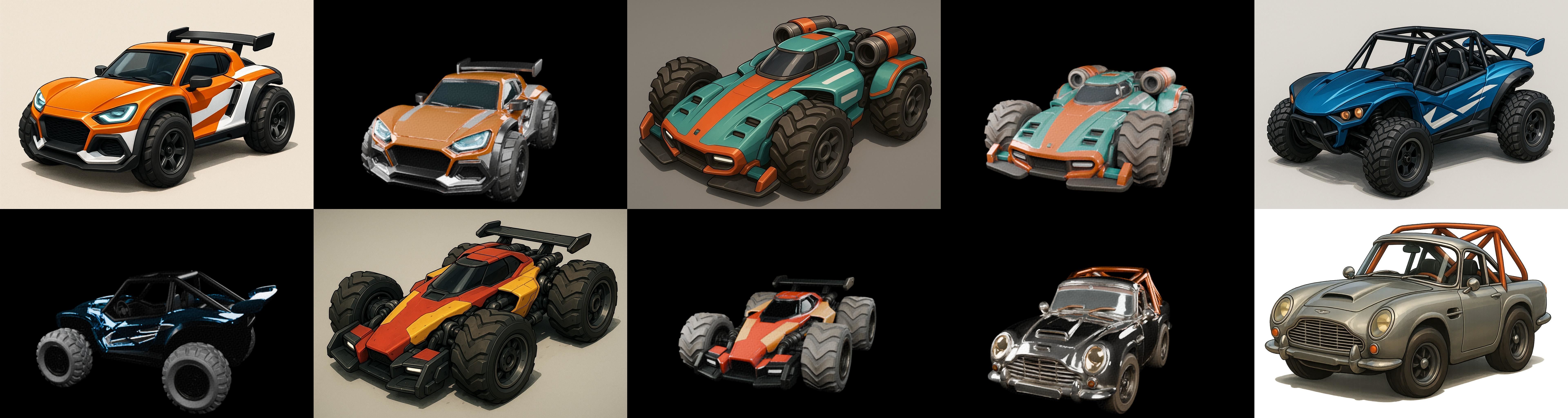 Gt one Car bundle 1 pack 100 glb 3D model_11