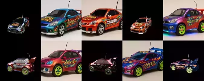 Controled Car bundle 9 pack 100 glb