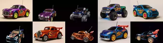 Controled Car bundle 7 pack 100 glb