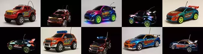 Controled Car bundle 6 pack 100 glb