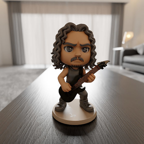 kirk Hammett Chibi 3D print model