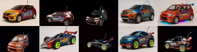 Controled Car bundle 4 pack 100 glb