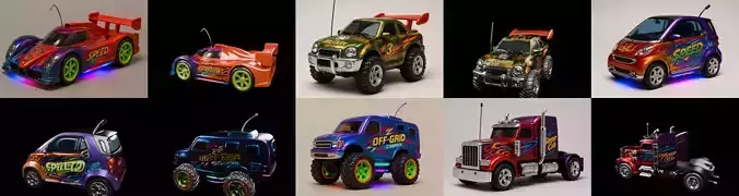 Controled Car bundle 3 pack 100 glb