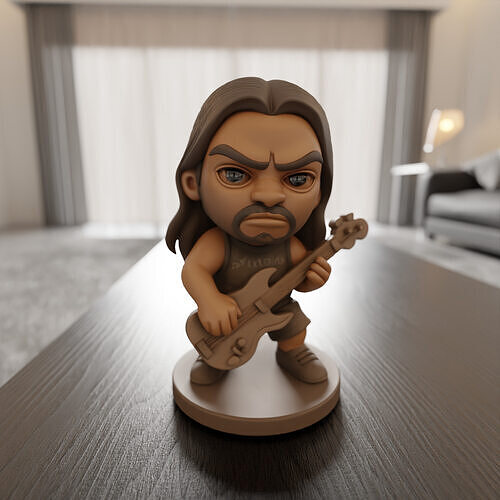 Robert Trujillo chibi 3D print model