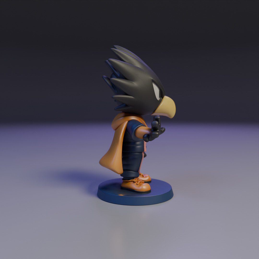 Fumikage Tokoyami Chibi 3D print model_1