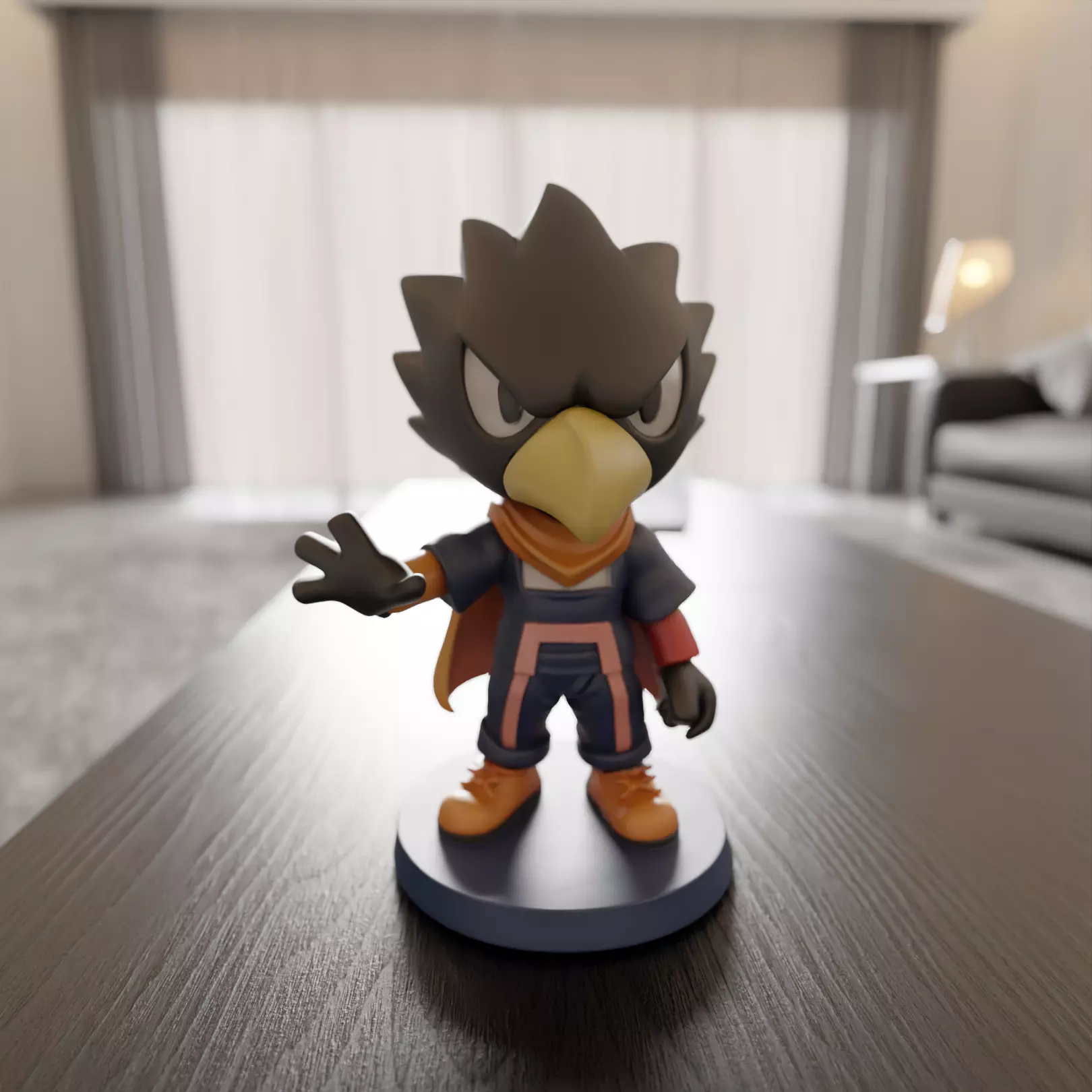 Fumikage Tokoyami Chibi 3D print model_0