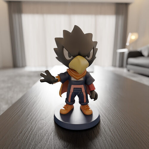 Fumikage Tokoyami Chibi 3D print model