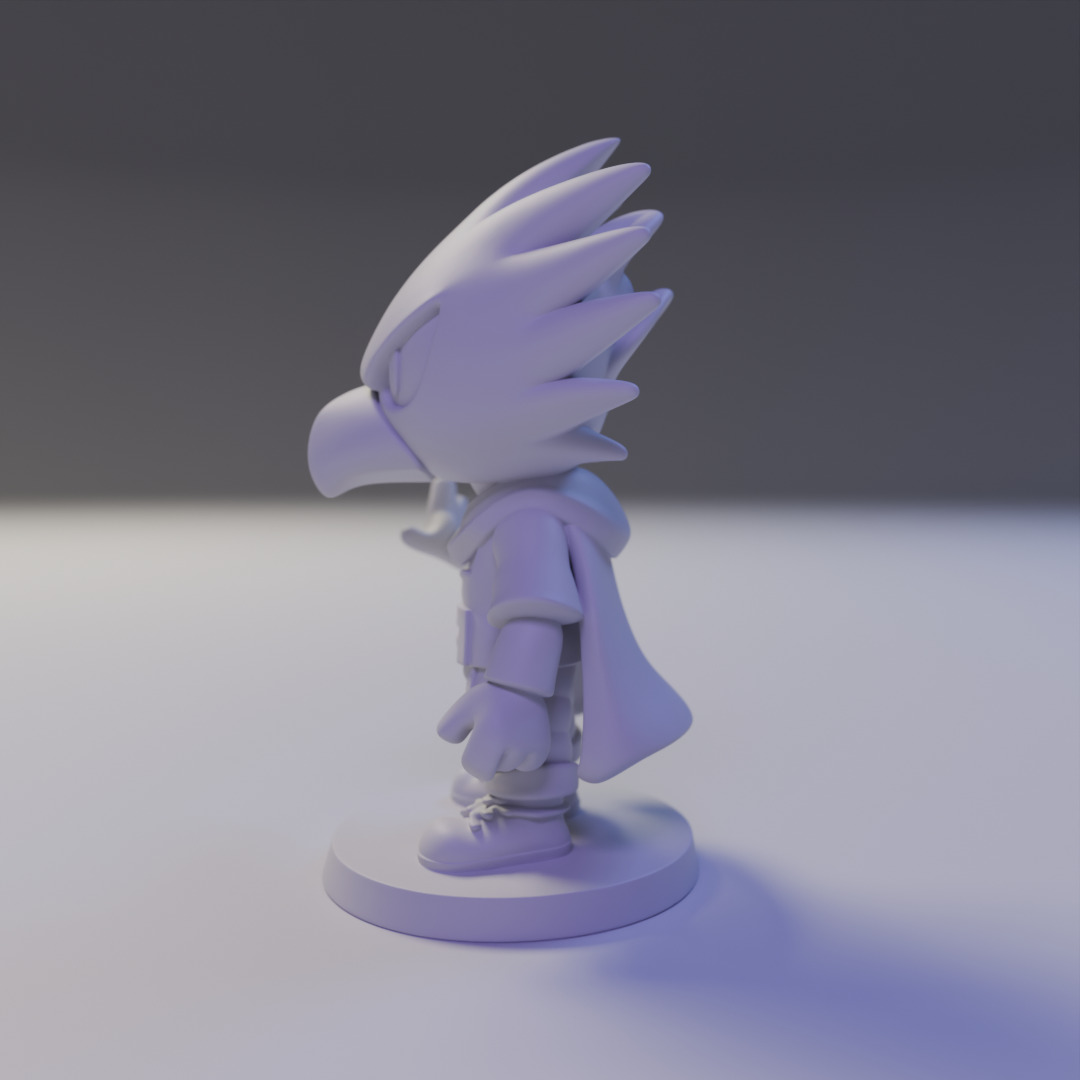 Fumikage Tokoyami Chibi 3D print model_4
