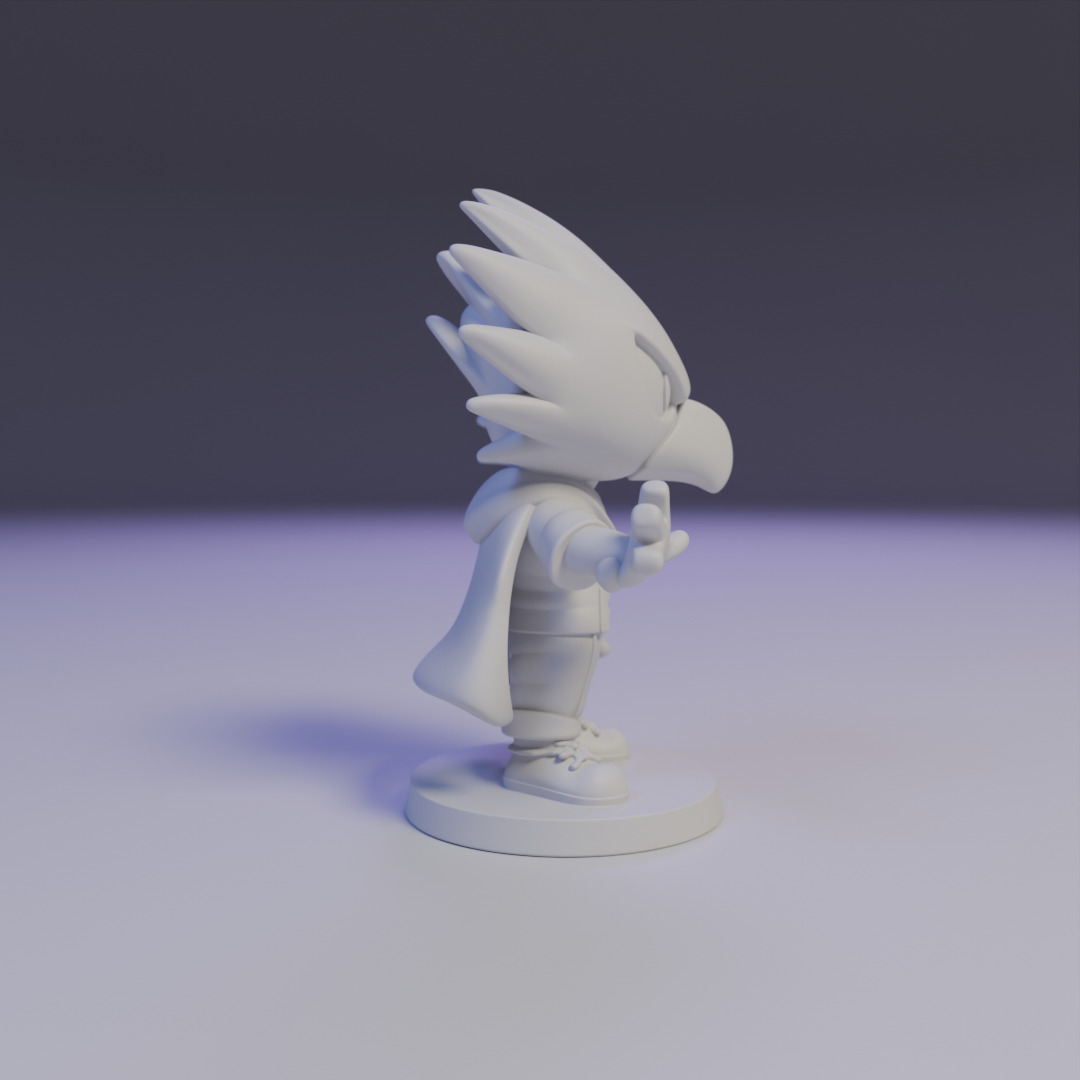 Fumikage Tokoyami Chibi 3D print model_2