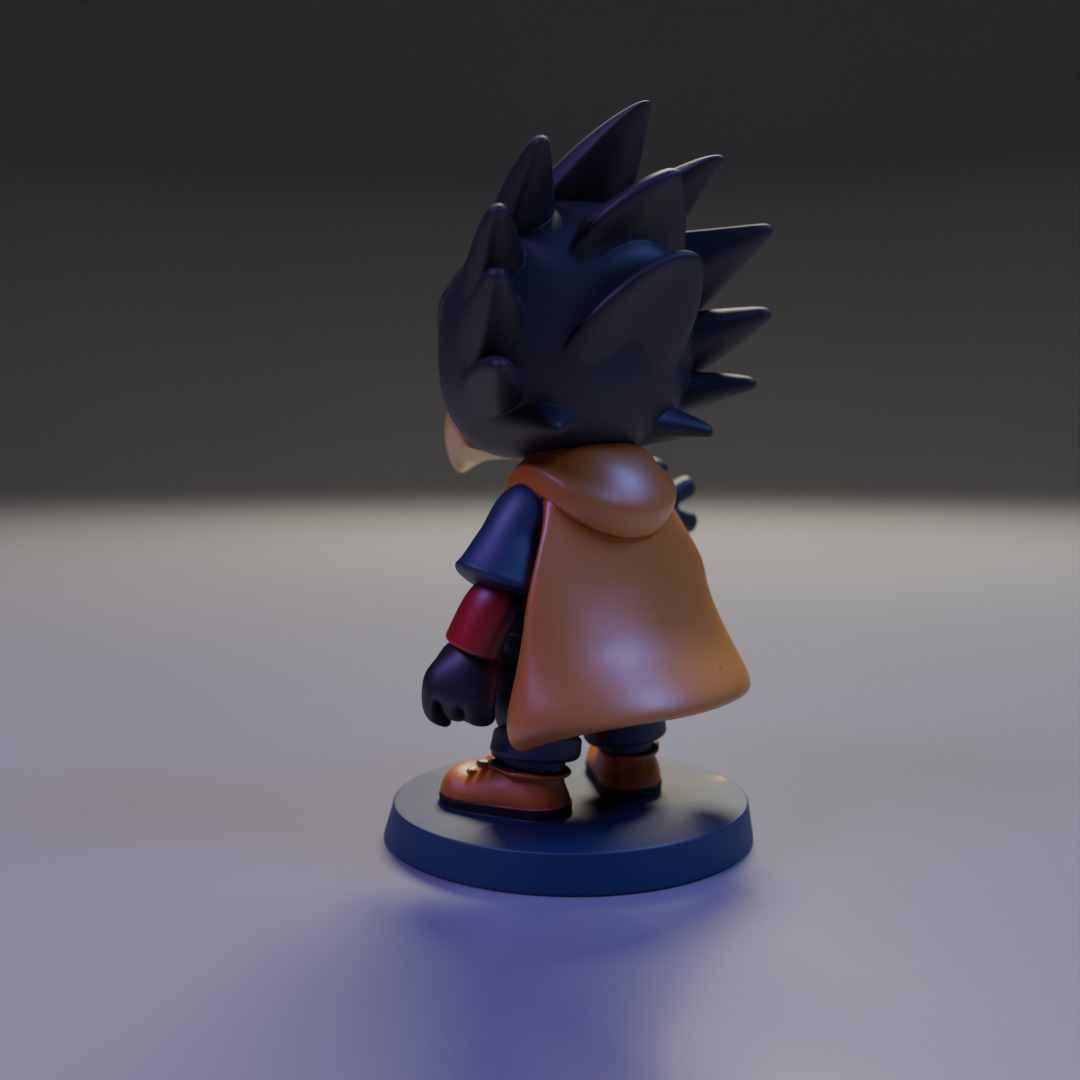 Fumikage Tokoyami Chibi 3D print model_11