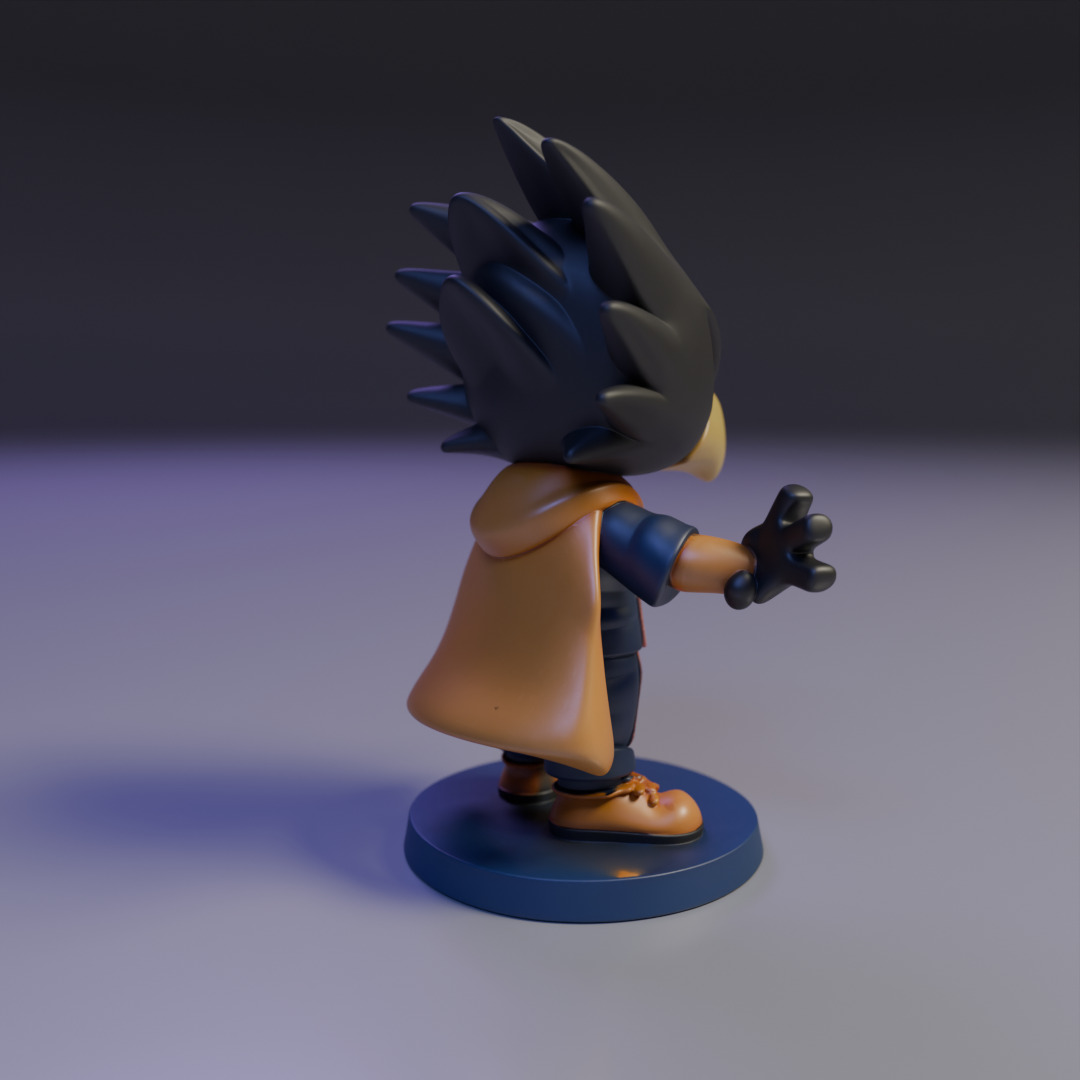 Fumikage Tokoyami Chibi 3D print model_13