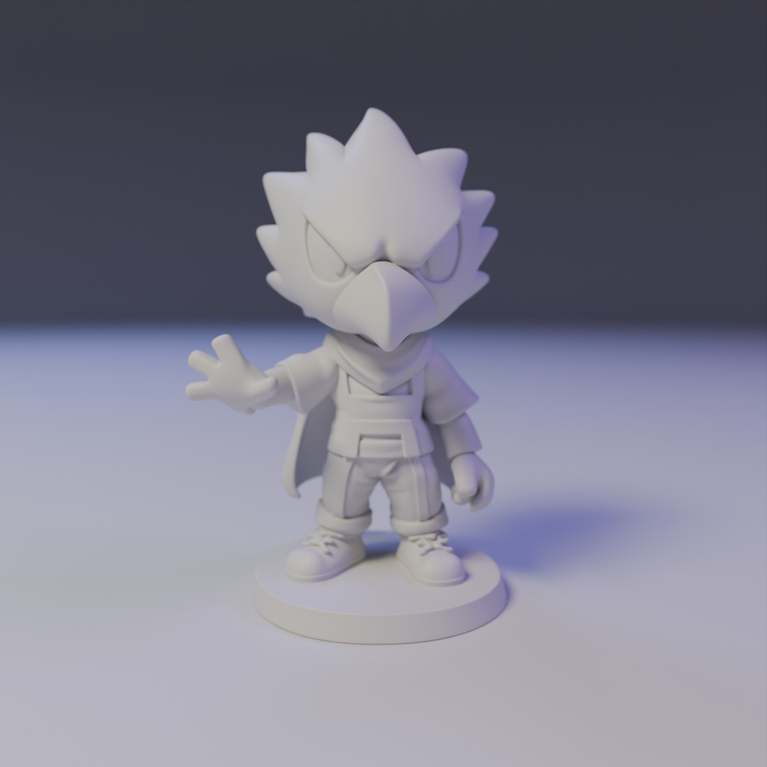 Fumikage Tokoyami Chibi 3D print model_16