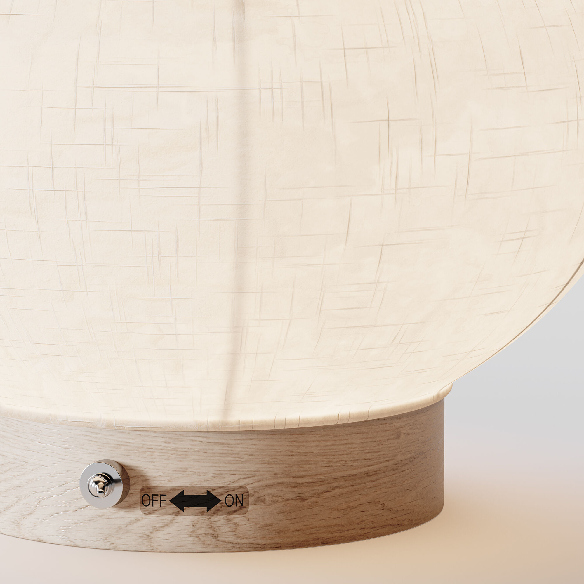 Japanese Paper Lantern Light 3D model_7