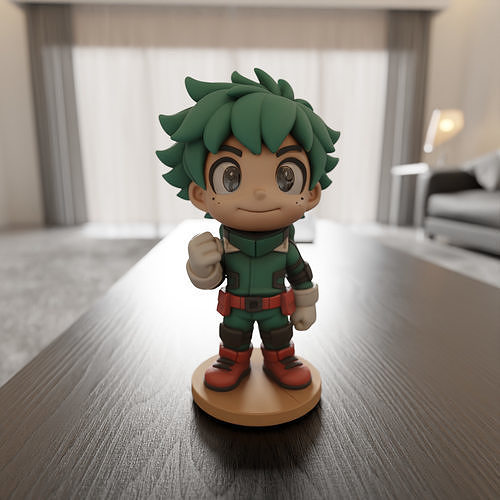 Izuku Midoriya chibi 3D print model