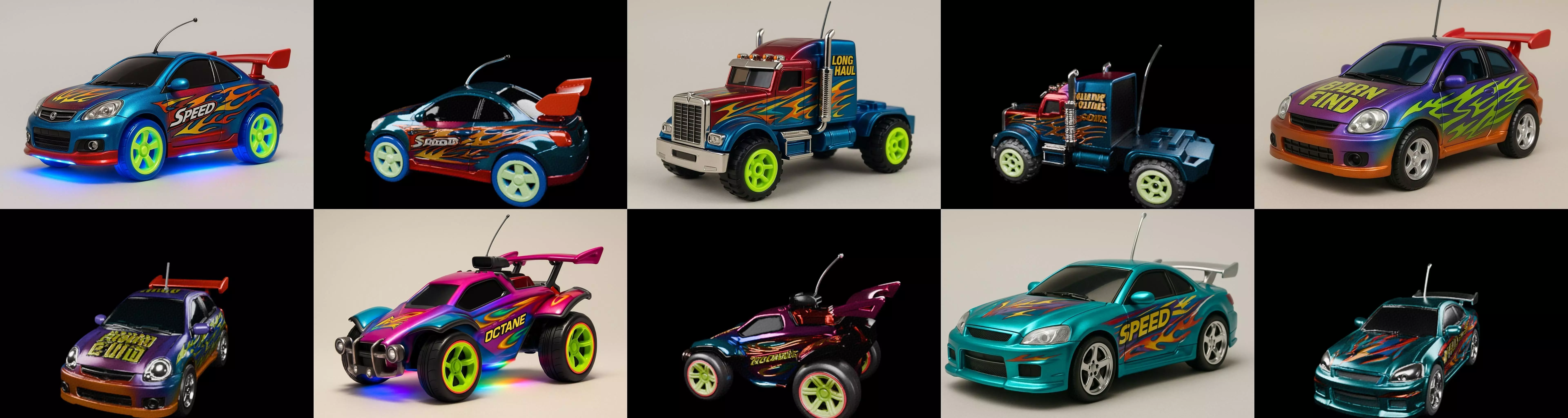 Controled Car bundle 12 pack 100 glb 3D model